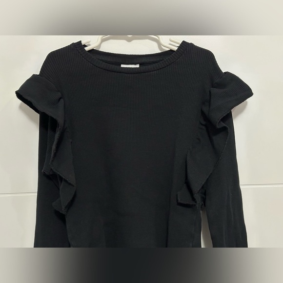 Zara: Girls Ruffle Long Sleeve Top- Size 13-14 - Picture 2 of 6